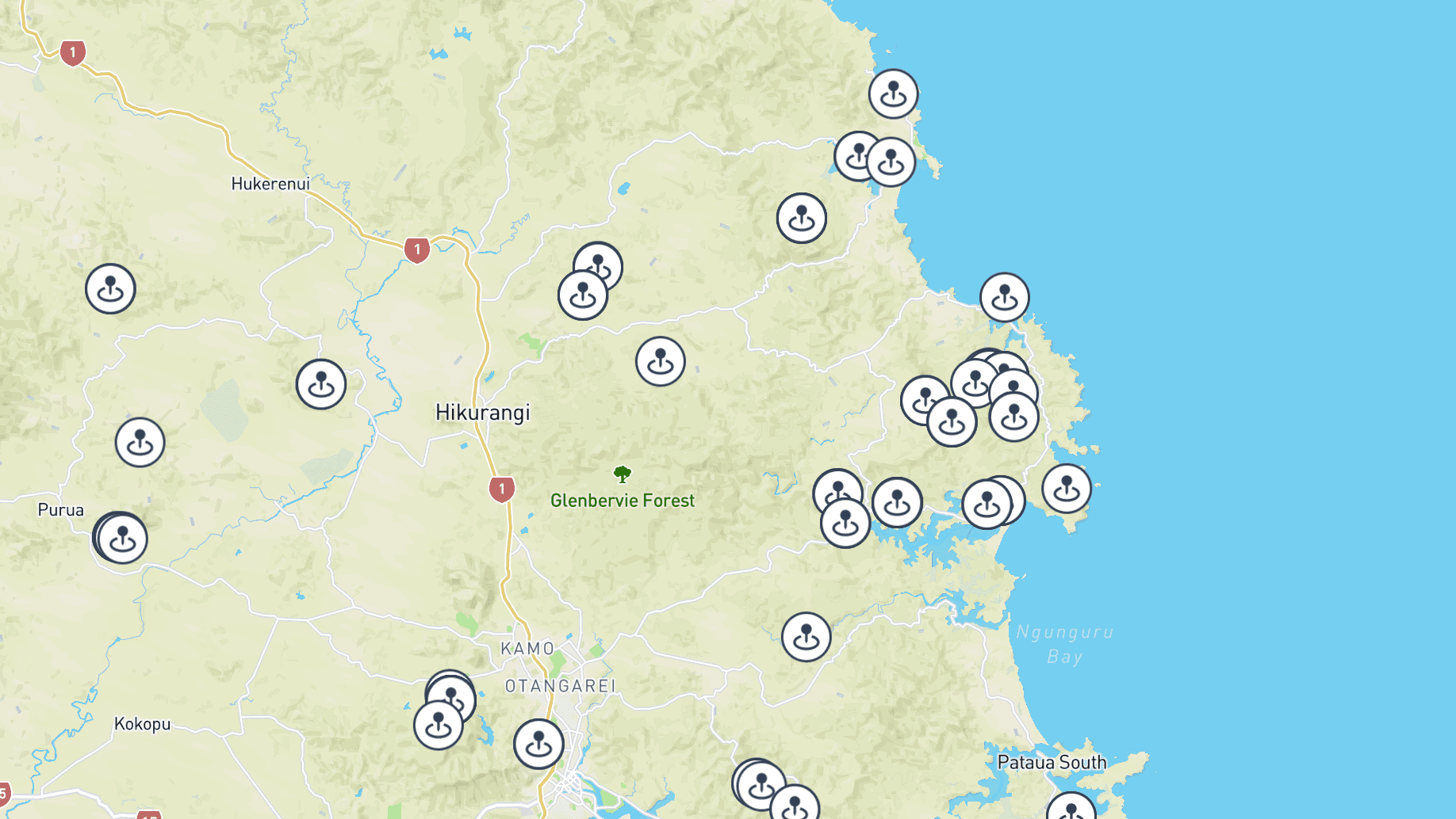 The Conservation Hub web app map view